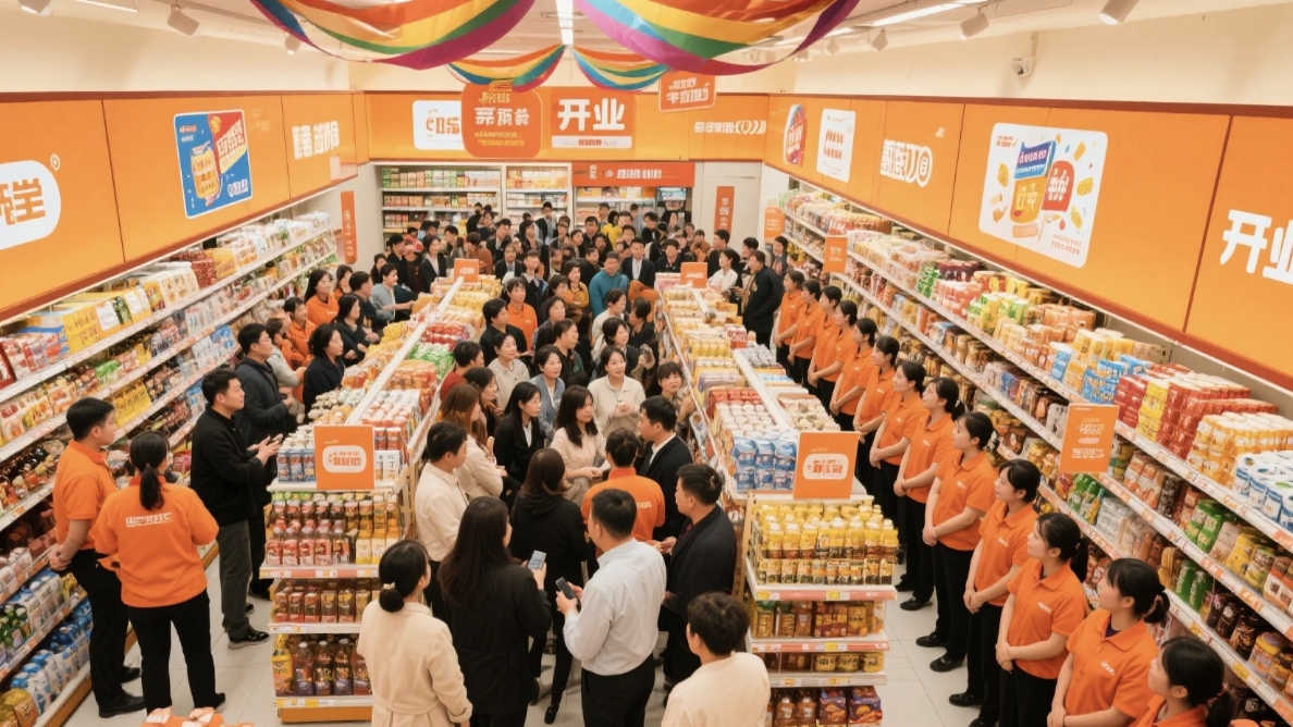 超市開業(yè)活動現(xiàn)場效果